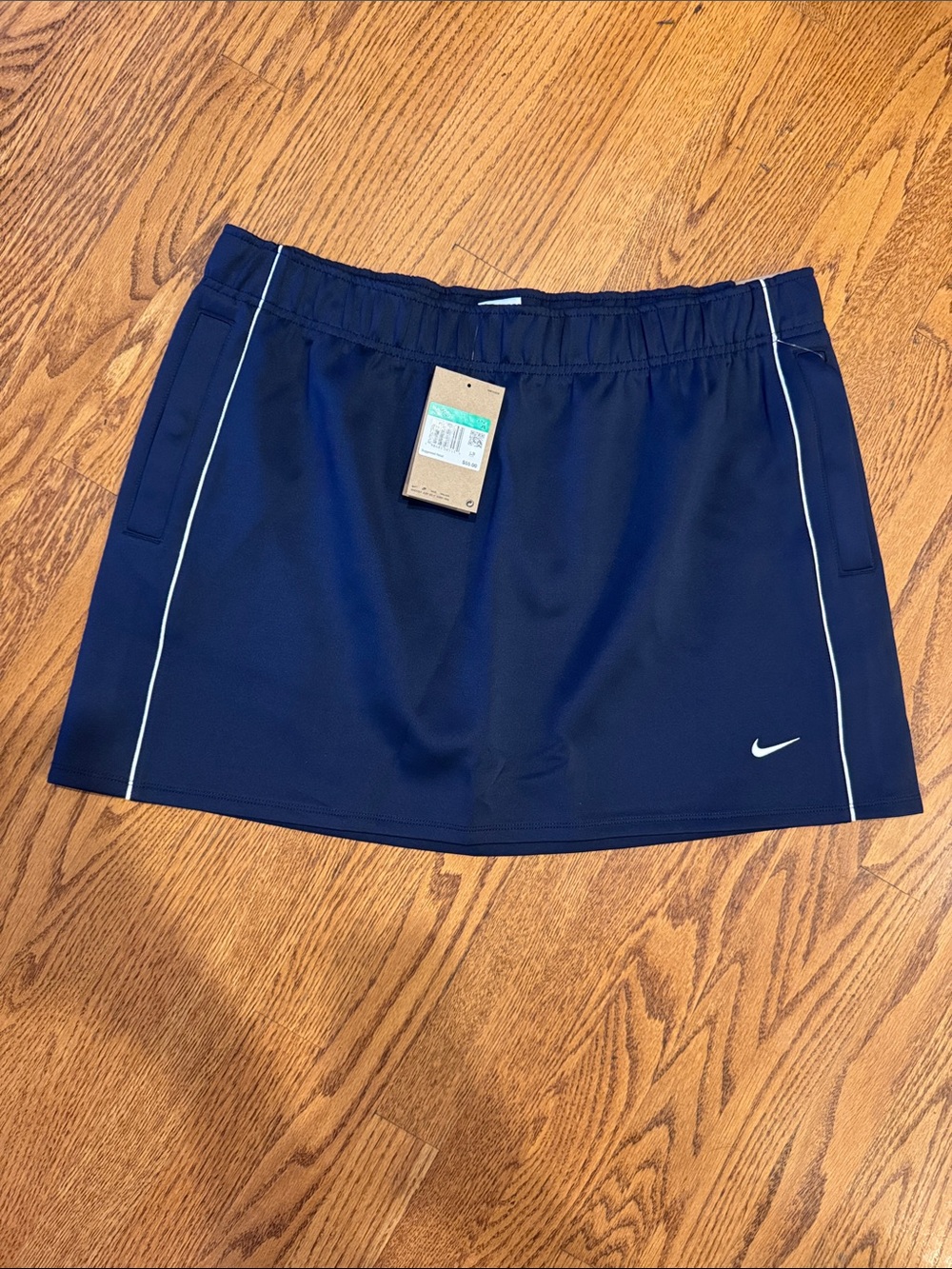 Nike Navy Skort with White Piping and Swoosh